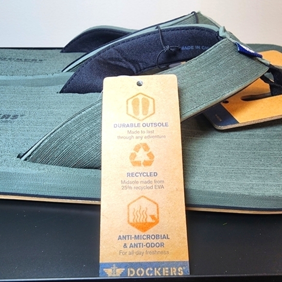 DOCKERS Men's Premium Flip Flop Sandals Size XL 12-13 - Picture 9 of 11